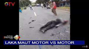 Hindari Jalanan Berlubang, Dua Motor Tabrakan dari Arah Berlawanan