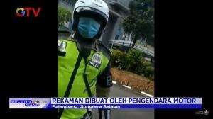 Pengendara Motor Melawan Polisi Tak Terima Ditilang