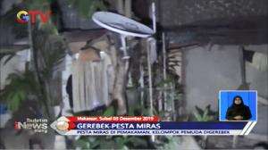 Polisi Gerebek Pesta Miras di Pemakaman