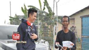 Baim Wong Berikan Bantuan Kepada Juru Parkir