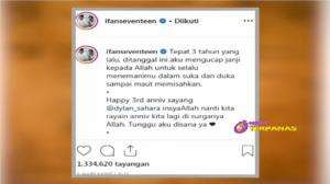 Haru! Irfan "Seventeen" Rayakan Ultah Pernikahan Tanpa Dylan