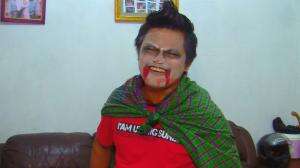 Asep Jaya Heboh Saat Penampilannya Diubah Jadi Sosok Drakula