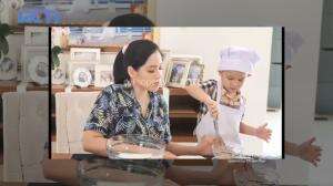 Keseruan Titi Kamal Membuat Puding Bersama Sang Anak