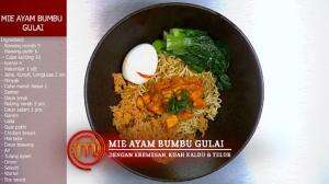 Faiz Bos Mie Ayam Masak Mie Ayam Bumbu Gulai Dengan Kremesan, Kuah Kaldu & Telur - MasterChef Season 7
