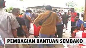 Ribuan KK di Paseban Jakarta Pusat Terima Bantuan Sembako dari Pemerintah