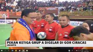 Anies Baswedan Buka Kompetisi Turnamen Futsal Profesional Indonesia 2020 di Ciracas