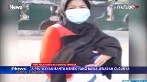 Viral! Polisi Tolong Ibu Bawa Jenazah Bayi