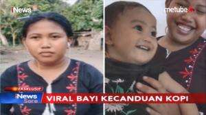 Viral! Bayi Ini Kecanduan Minum Kopi