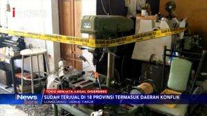 Polisi Gerebek Rumah Berisikan Ratusan Senjata Modifikasi dan Amunisinya