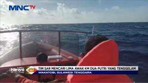 Kapal Tenggelam Di Wakatobi, 5 ABK Hilang