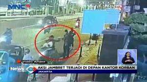 Pengemudi Ojol Jambret Ponsel PNS Terekam CCTV
