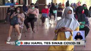 Ratusan Ibu Hamil Jalani Swab Test di Surabaya