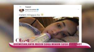 Gemes, Anya Masih Suka MInum Susu Pakai Dot