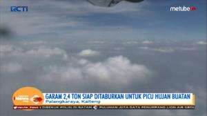 Tebarkan Garam Picu Hujan Buatan