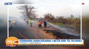 Kebakaran Lahan Mulai Mendekati Jalan Tol