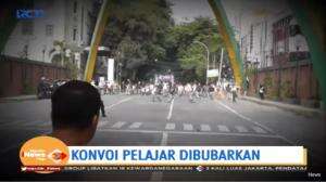 Polisi Bubarkan Konvoi Pelajar