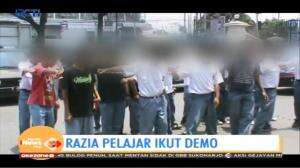 Razia Pelajar Ikut Demo