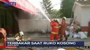 Ruko Tempat Penyimpanan Sembako di Cengkareng Terbakar