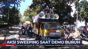 Aksi Demo Buruh Diwarnai Kericuhan