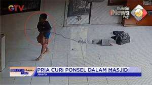 Aksi Pencurian Ponsel Terekam CCTV