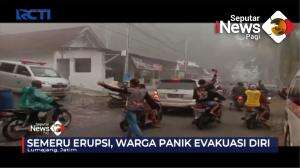 Erupsi Gunung Semeru Picu Kepanikan Warga