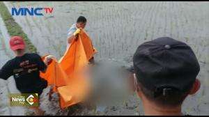 Geger! Jasad Tertimbun Lumpur di Area Persawahan