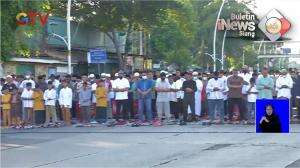 Sholat Ied Dekat Gereja Koinonia