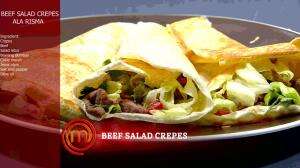 Beef Salad Crepes Ala Risma - MasterChef Season 7