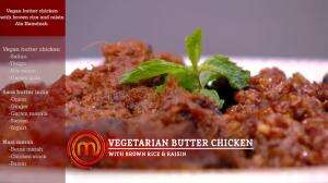 Vegetarian Butter Chicken with Brown Rice & Raisin Ala Hamdzah - MasterChef Season 7
