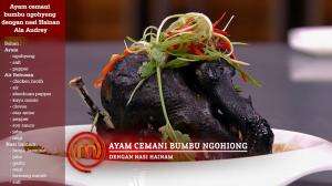 Ayam Cemani Bumbu Ngohiong dengan Nasi Hainam Ala Audrey - MasterChef Season 7