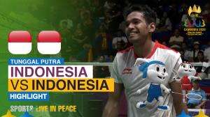 Highlight Badminton Tunggal Putra Sea Games Cambodia 2023 Indonesia Vs Indonesia