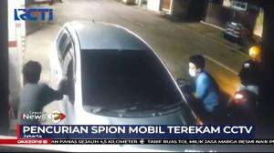 Aksi Pencurian Spion Mobil Terekam CCTV di Jakarta