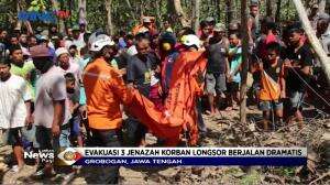 Evakuasi Korban Longsor di Grobogan, Tujuh Korban Ditemukan Dalam Kondisi Rusak