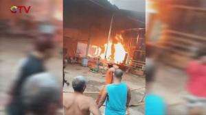 Kebakaran Gudang Barang Bekas