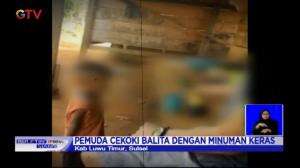 Pemuda Cekoki Balita Dengan Minuman Keras Sampai Mabuk Sempoyongan