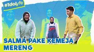 Salma Pake Kemeja Mereng