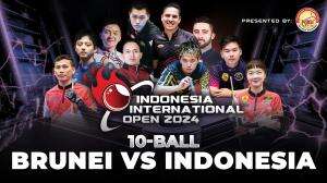 Indonesia International Open 2024 10-Ball Brunei (Ahmad Taufiq) vs Indonesia (Feri Satriyadi)