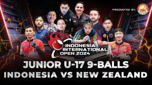 Indonesia International Open 2024 Junior U-17 9-Balls Indonesia (Made Aby Permana Putra) vs New Zealand (Jack Beggs)