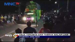 Truk Tabrak Pembalap Liar, Satu Orang Tewas Terlindas