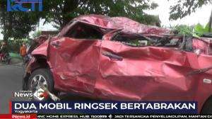Kecelakaan Maut di Sleman Sebabkan 4 Orang Tewas dan 2 Mobil Ringsek