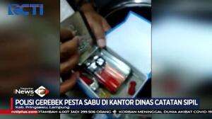 Polisi Gerebek Pesta Sabu di Kantor Dinas Catatan Sipil Kab. Lampung