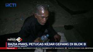 Razia PMKS Saat PSBB Diwarnai Aksi Kejar-Kejaran di Pasar Tanah Abang