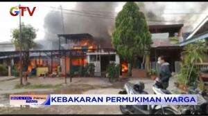 Akibat Korsleting Listrik, 6 Rumah Permukiman Warga Terbakar