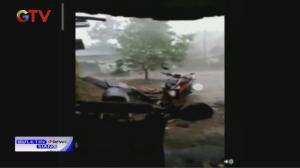 Angin Puting Beliung Rusak Puluhan Rumah Warga