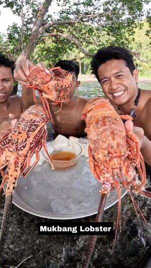 Mukbang Lobster #Mukbang  #Lobster 