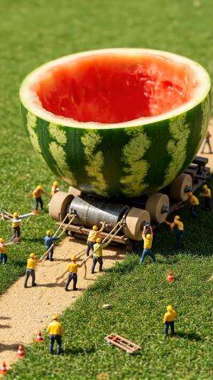 ketika buah di tangan kontruksi bangunan #fruit #builders 