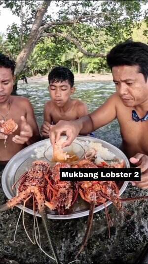 Mukbang Lobster 2 #Mukbang  #Lobster 