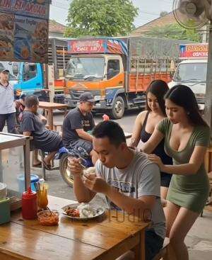 Warung Viral Pinggir Jalan Jarang Banget yang tau  #Viral  #kisahviral 