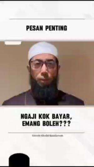 NGAJI KOK BAYAR ?

#ngaji #salaf #khalidbasalamah 