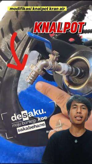 modifikasi knalpot kran air bersih #modifikasi #otomotif #knaplpot